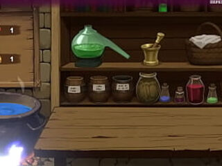 She masturbates her wet pussy to create a potion