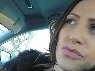 Sensual Jane Blows Dick In The Car