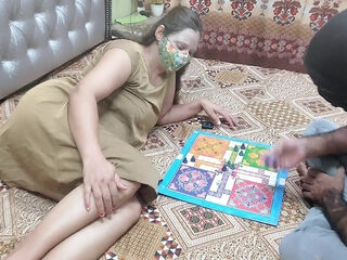 Indian Desi Step Sister were playing a game of Ludo, but in the end, it turned from Ludo into a Doggystyle Sexgame."