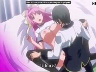 Horny hentai princess gets her virgin pussy destroyed by big cock