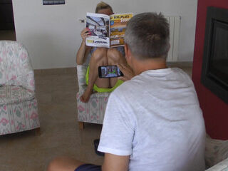 Perverted guy is filming me! The punishment: Fuck my stinky paw!