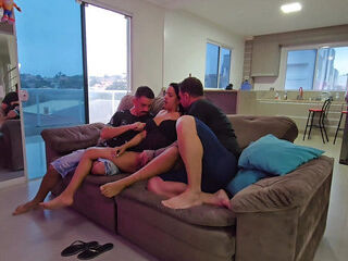I was dying of horniness and my husband brought a friend home, I had to give it to both of them!