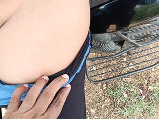 office staff enjoying outdoor romance and fuck with manager part 2