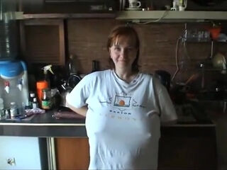 Mature Wife with Massive Tits Exposing Herself