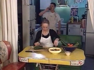 junior stud banging two old ladies in the ass