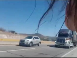 Colombian breezy gets drilled in U.S.A. Road.