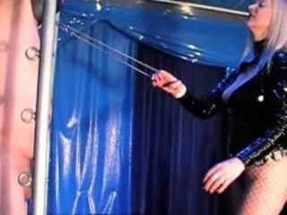 Elegant mistress in a sexy black outfit Lady Divina punishe