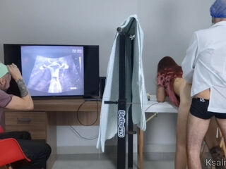 Wife at Ultrasound with Husband.