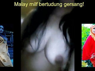 Blue-eyed boy Malay milf tudung 19