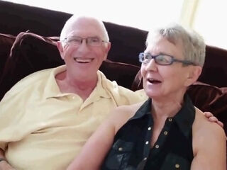 Grandma and grandpa with boy