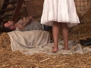 married milf cheats with the stable boy in the barn