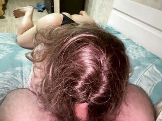 Big stepmom invited her stepson to bed and got a cock in the ass