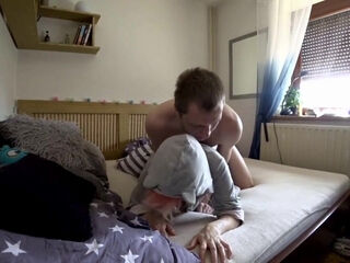 Old Man's Morning Sex with Redhead Teen Babe