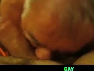 Grandpa Sucks Young Cock in Amateur Blowjob Video