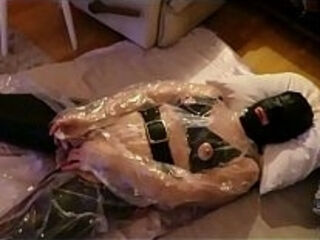 Fetism Madame Birgit in Plastic Wanking with Alan Mutual Orgasms