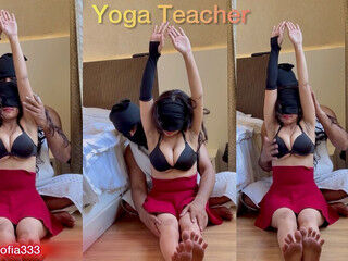 Zaalim Yoga Teacher Fucked Beautiful Fitness Girl During Training - India Desi MILF Cheating Wife