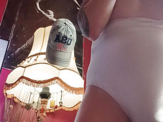 Stockings white high-waisted briefs