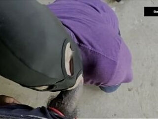 Older daddy sucks big black dick twice