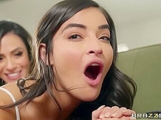 Emily Willis And Ariella Ferrera In The Babysitters Anal Initiation