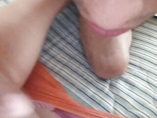 Giving a rich ass and pussy blowjob to my fat, slutty and hairy wife