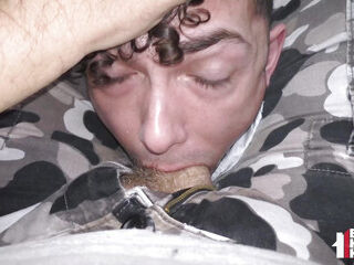 Tight Teen Hole Stretched While Bound & Gagged Bareback POV