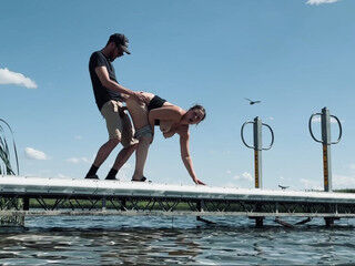 Sex on Lake for ANYONE to See!
