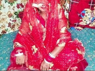 Fast time honeymoon video hindi audio Claire Vais red saree bride fucking after lifting the saree, awesome full video