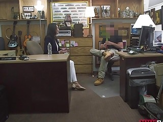 Customers wife drilled by nasty pawn guy
