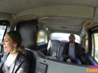 MILF Taxi Driver give a Male Student a Ride of his Life -